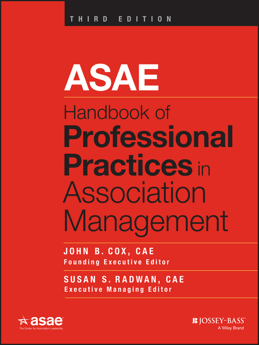 Cover image for ASAE Handbook of Professional Practices in Association Management